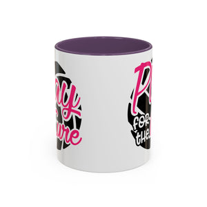 Volleyball  Coffee Mug, Play for the Cure Cup, Sports Gift , Athletes, Cancer Awareness, Inspirational Mug