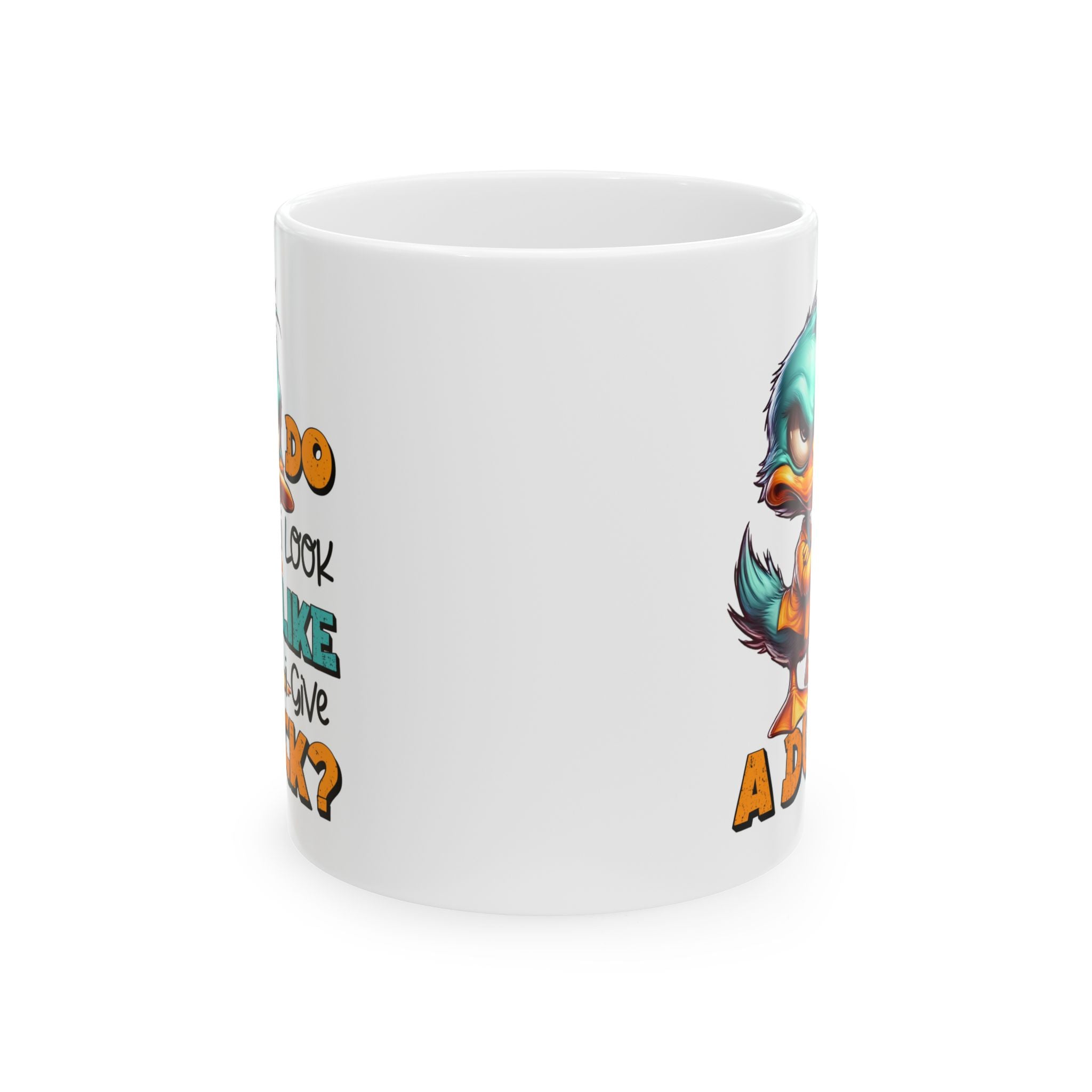 funny duck attitude coffee  Mug for Coffee Lovers, Funny Gift, Tea Mug, Cartoon Character Mug, Unique Kitchen Decor