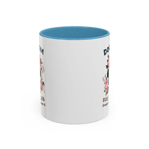 Dog Mom Coffee Mug - Life is Better with a Dog, Pet Lover Gift, Floral Paw Print Mug, Dog Mom Gift, Personalized Dog Mom Mug