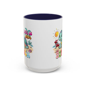 Beach Vibe Accent Coffee Mug - "Life is Better at the Beach" Design turtle animal lover
