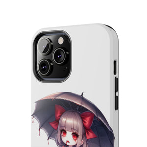 vampire girl horror art Tough Phone Cases