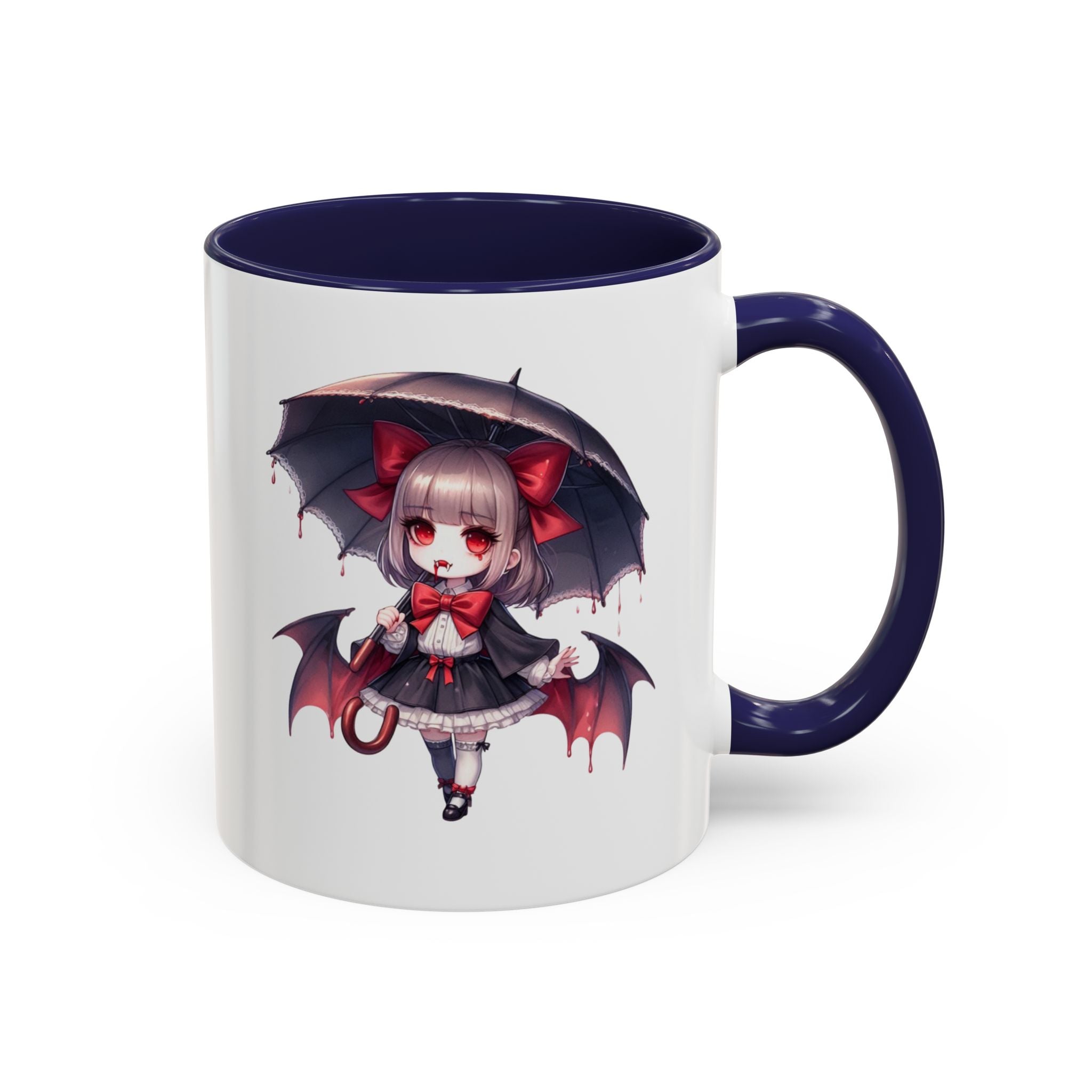 Gothic vampire girl  horror art Accent Coffee Mug (11, 15oz)