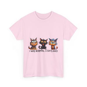 Funny Cat Lovers Tee - I Was Normal 3 Cats Ago, Unisex Shirt for Pet Owners, Cat Mom Gift, Cute Animal Tee, Cat-Themed Humor, Birthday [...]