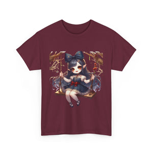 vampire girl on a swing horror Unisex Heavy Cotton Tee men women halloween #23