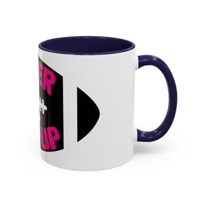 Inspirational Breast Cancer Awareness Coffee Mug - Never Give Up, Motivational Gift, Supportive Keepsake, Home or Office Decor
