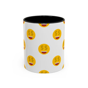 Smiles and dollars Accent Coffee Mug (11, 15oz)