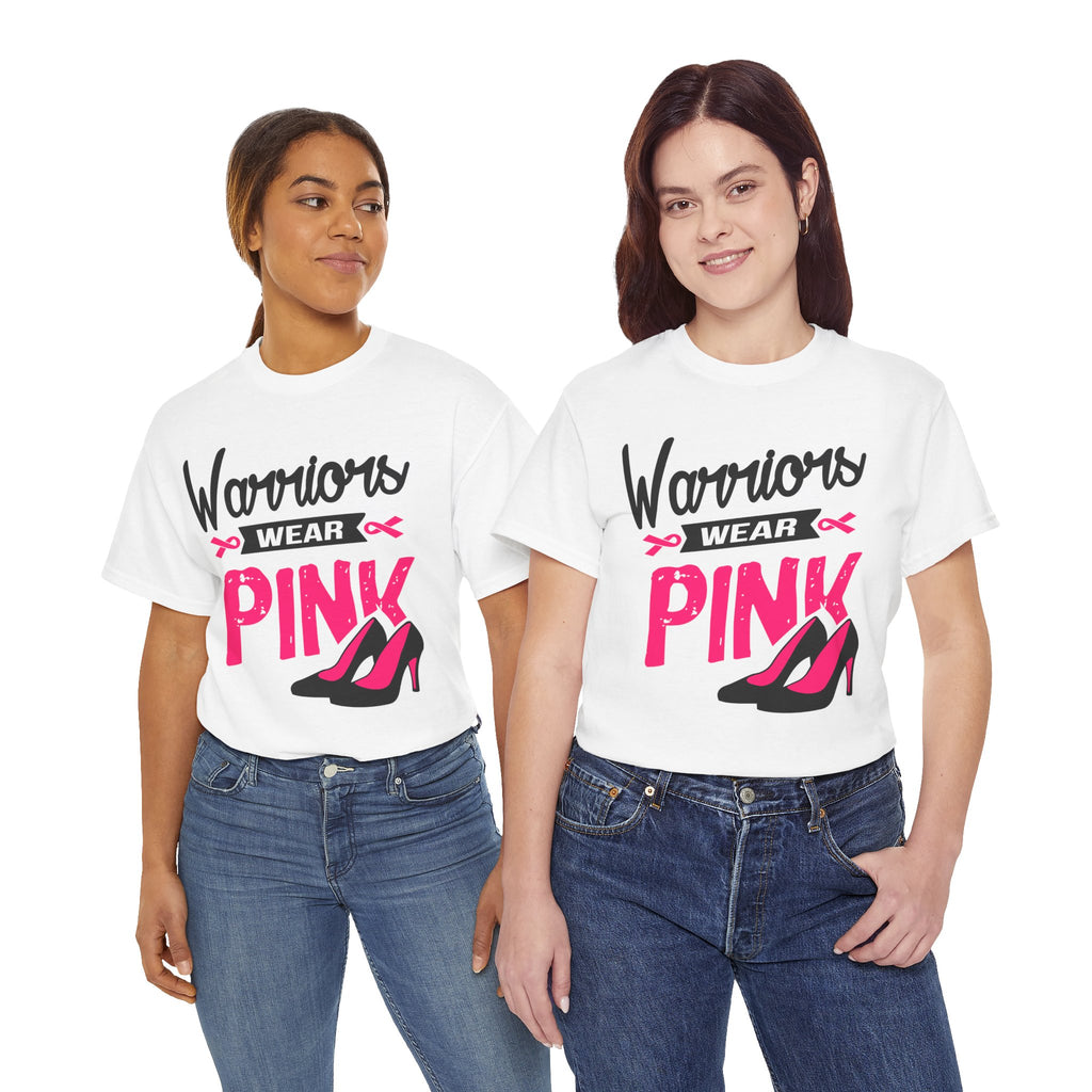 Warriors Wear Pink T-Shirt | Support Breast Cancer Awareness, Gift for Survivors, Inspirational Tee, Unisex Cotton Shirt