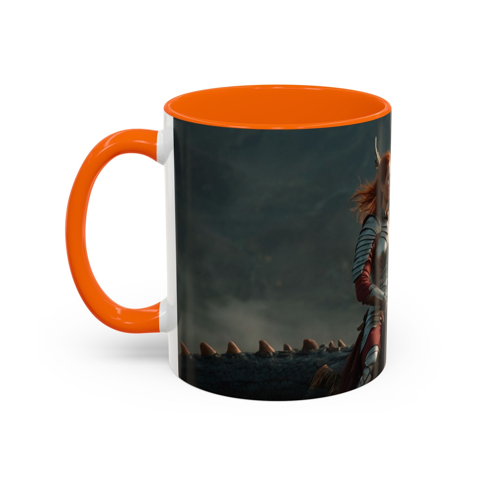 gothic woman warrior Fantasy Dragon Rider Coffee Mug