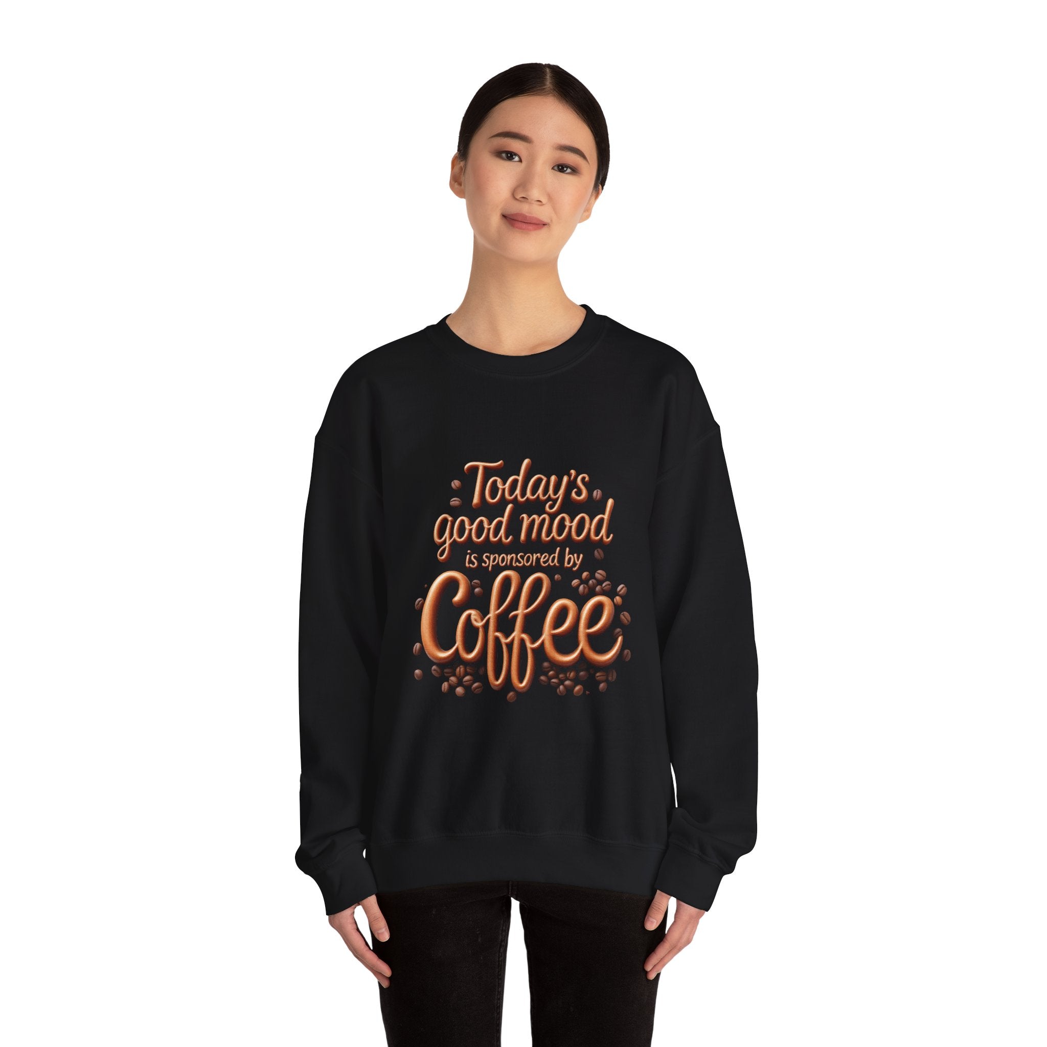 Coffee Mood Crewneck Sweatshirt - Cozy Gift for Coffee Lovers, Perfect for Birthdays, Holidays, Casual Days, Comfortable Wear