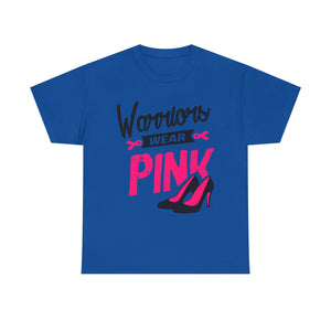 Warriors Wear Pink T-Shirt | Support Breast Cancer Awareness, Gift for Survivors, Inspirational Tee, Unisex Cotton Shirt