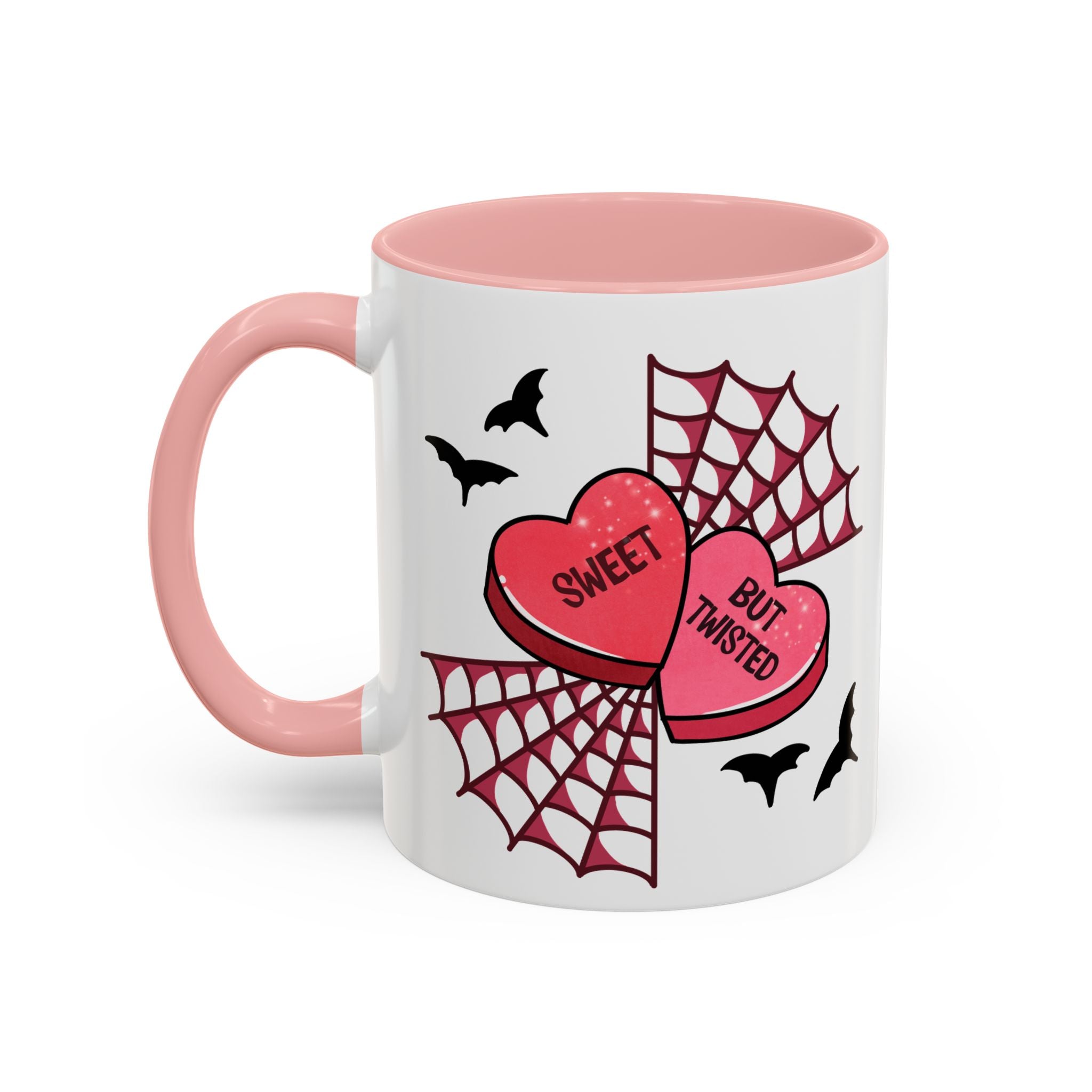 Sweet But Twisted Coffee Mug — Halloween Candy Heart Accent Mug