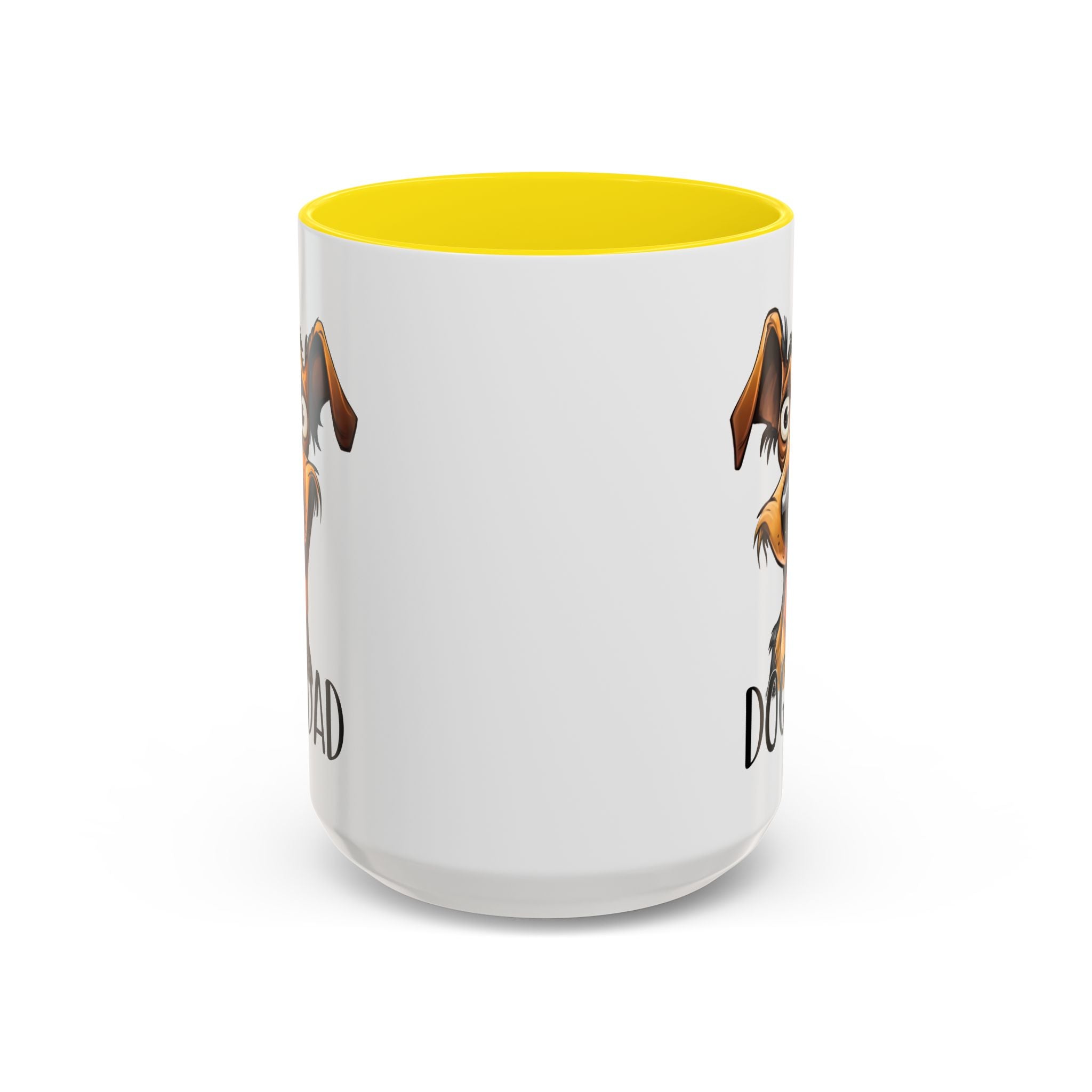 Dog Dad Accent Coffee Mug - Fun Gift for Dog Lovers, Pet Fathers, Father's Day, Birthday, Coffee Lovers