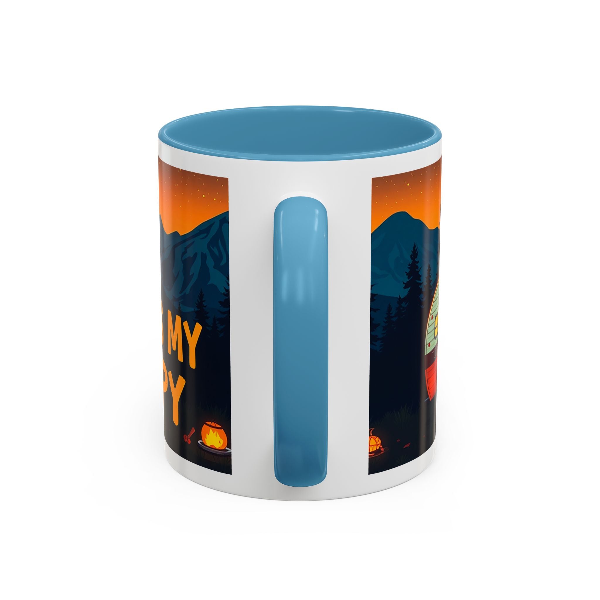 Camping Therapy Mug - Adventure Lover's Coffee Cup, Gift for Campers, Hiking Drinkware, Outdoorsy Coffee Mug, Nature Lover's Cup