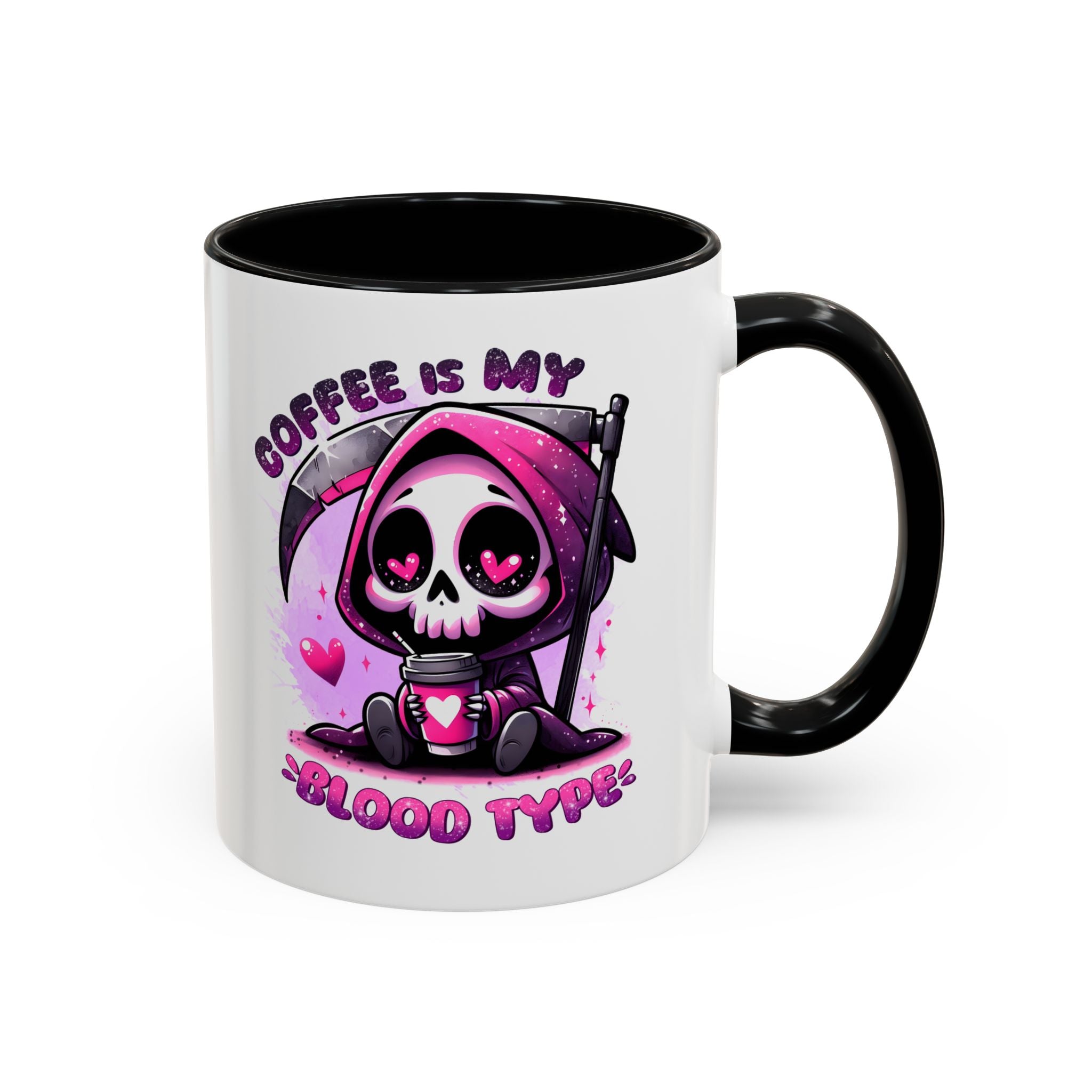 my blood type is coffee Accent Coffee Mug (11, 15oz) by abc school fundraiser
