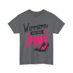 Warriors Wear Pink T-Shirt | Support Breast Cancer Awareness, Gift for Survivors, Inspirational Tee, Unisex Cotton Shirt