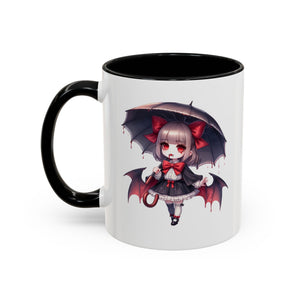 Gothic vampire girl  horror art Accent Coffee Mug (11, 15oz)