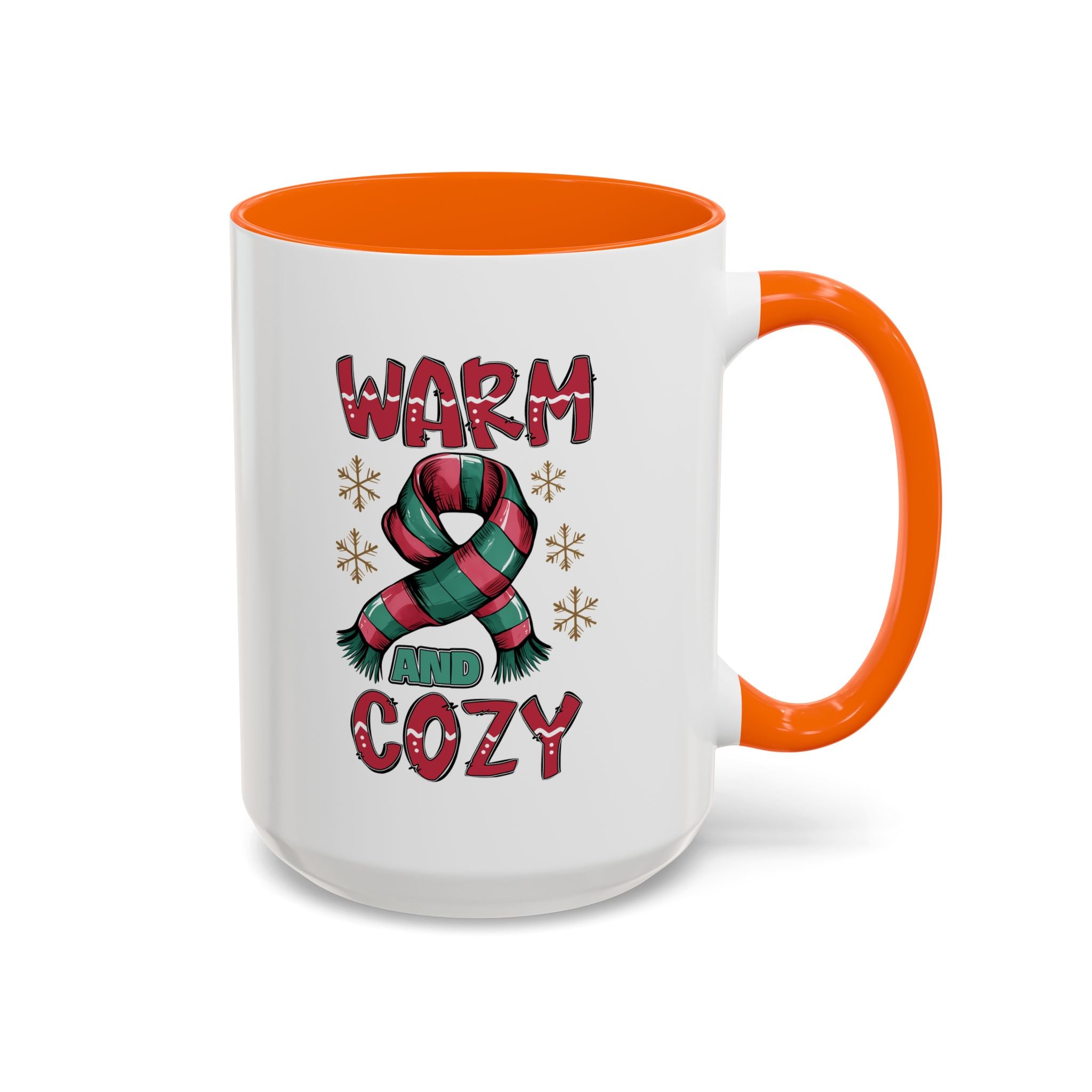 Warm & Cozy Holiday Accent Coffee Mug - Perfect for Winter Mornings, Christmas Gifts, Hot Beverage Lovers, Seasonal Decor, Cozy Vibes