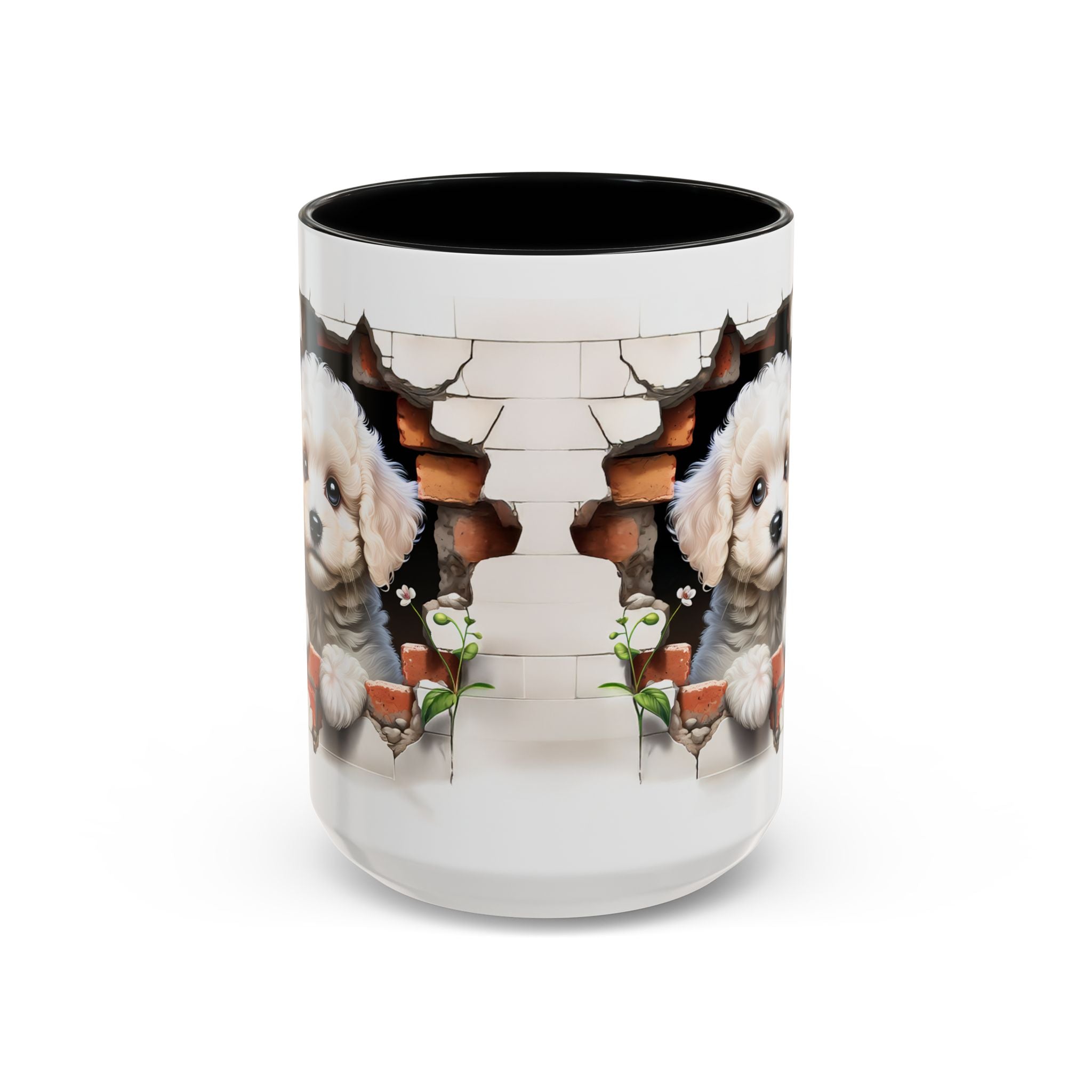 Cute Puppy Accent Coffee Mug - Adorable Dog Lover Gift, Pet-Themed Mug, Home Decor, Ideal for Gifts, Animal Enthusiast