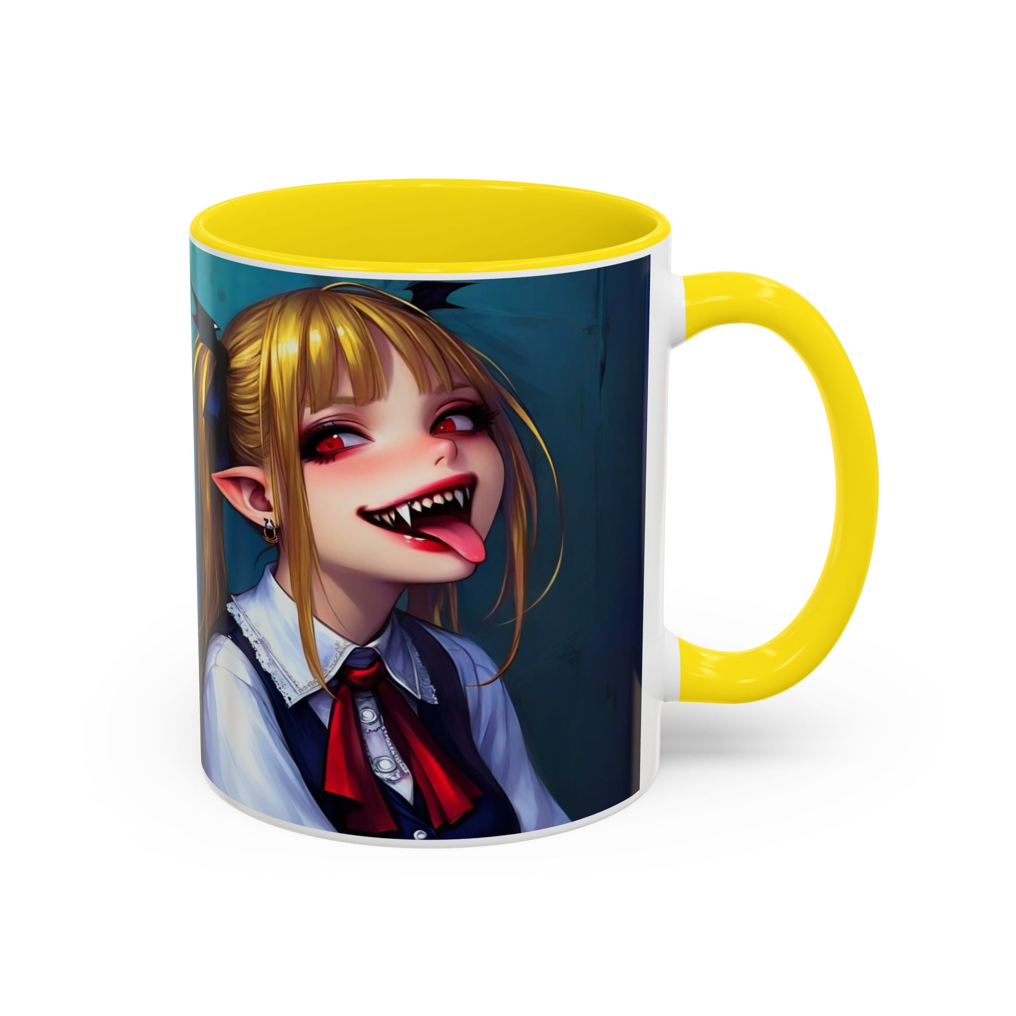 goth vampire girl Gothic Anime Coffee Mug with Edgy Design horror art