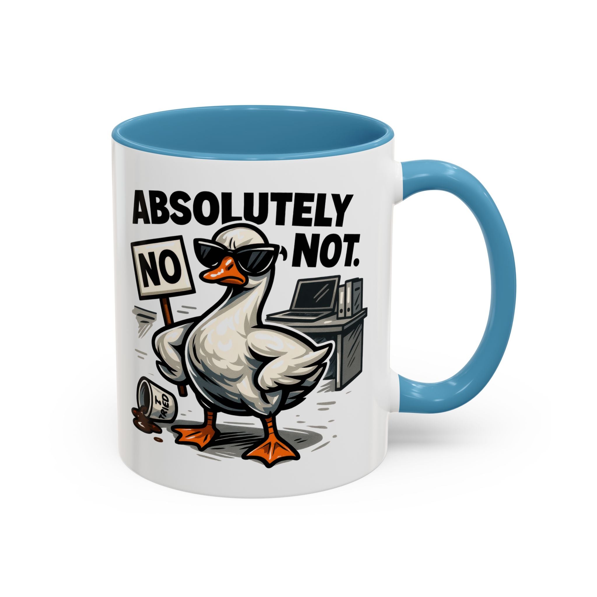 Sassy Coffee Mug, Humorous Gift for Geese Lovers, Fun Office Desk Decor, Funny Animal Cup, Quirky Kitchenware