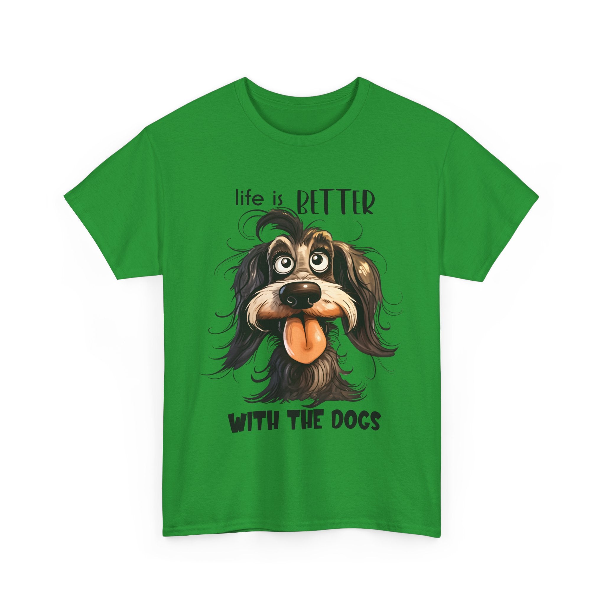 Life is Better with the Dogs Unisex Tee, Funny Dog Lover T-Shirt, Pet Gift, Dog Mom Shirt, Animal Lover Apparel