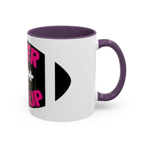 Inspirational Breast Cancer Awareness Coffee Mug - Never Give Up, Motivational Gift, Supportive Keepsake, Home or Office Decor