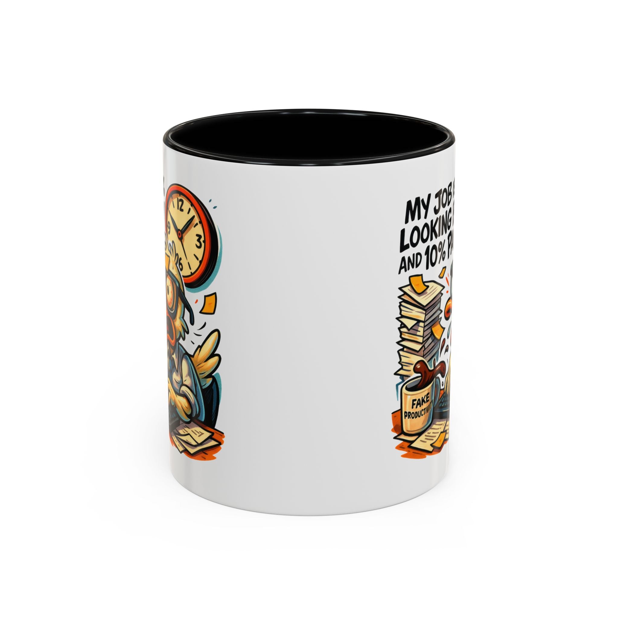 Funny Office Duck Coffee Mug | Perfect Gift for Office Workers, Desk Jokes, Humor, Funny Barista Mug, Creative Gift Idea