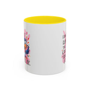 Funny attitude Travel Mug - "I Don't Just Ride the Crazy Train, I Drive It" - Colorful Bird Design