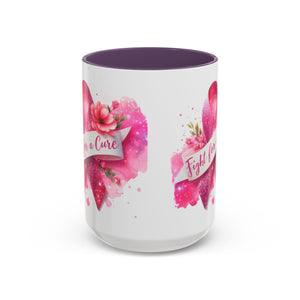 Inspirational Breast Cancer Awareness Coffee Mug - Fight for a Cure, Support Cancer Survivors, Gifts for Her, Pink Ribbon Design, [...]