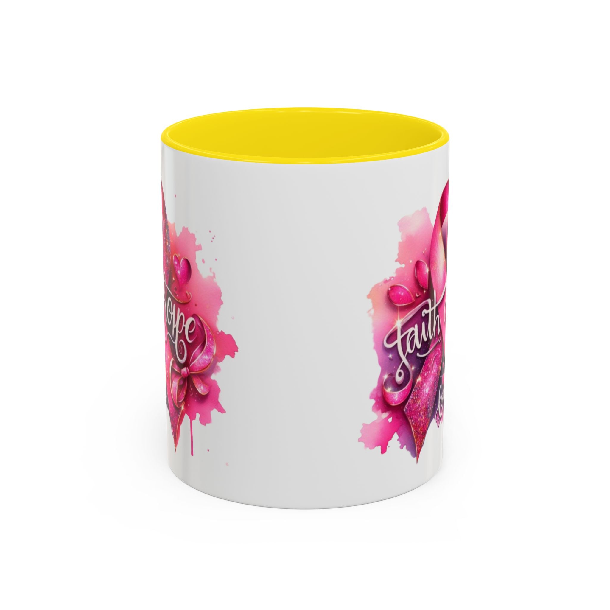 Cancer awareness Inspirational Hope & Faith and Love Coffee Mug