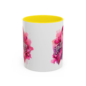 Cancer awareness Inspirational Hope & Faith and Love Coffee Mug