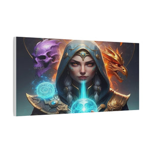 Mystical Sorceress Canvas Artwork - Fantasy Wall Decor