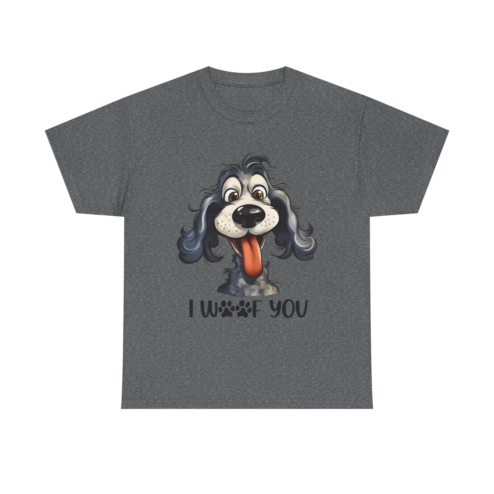 Cute Dog Lover Tee | I WOOF You T-Shirt, Pet Lover Gift, Dog Mom Shirt, Casual Wear, Anniversary Gift