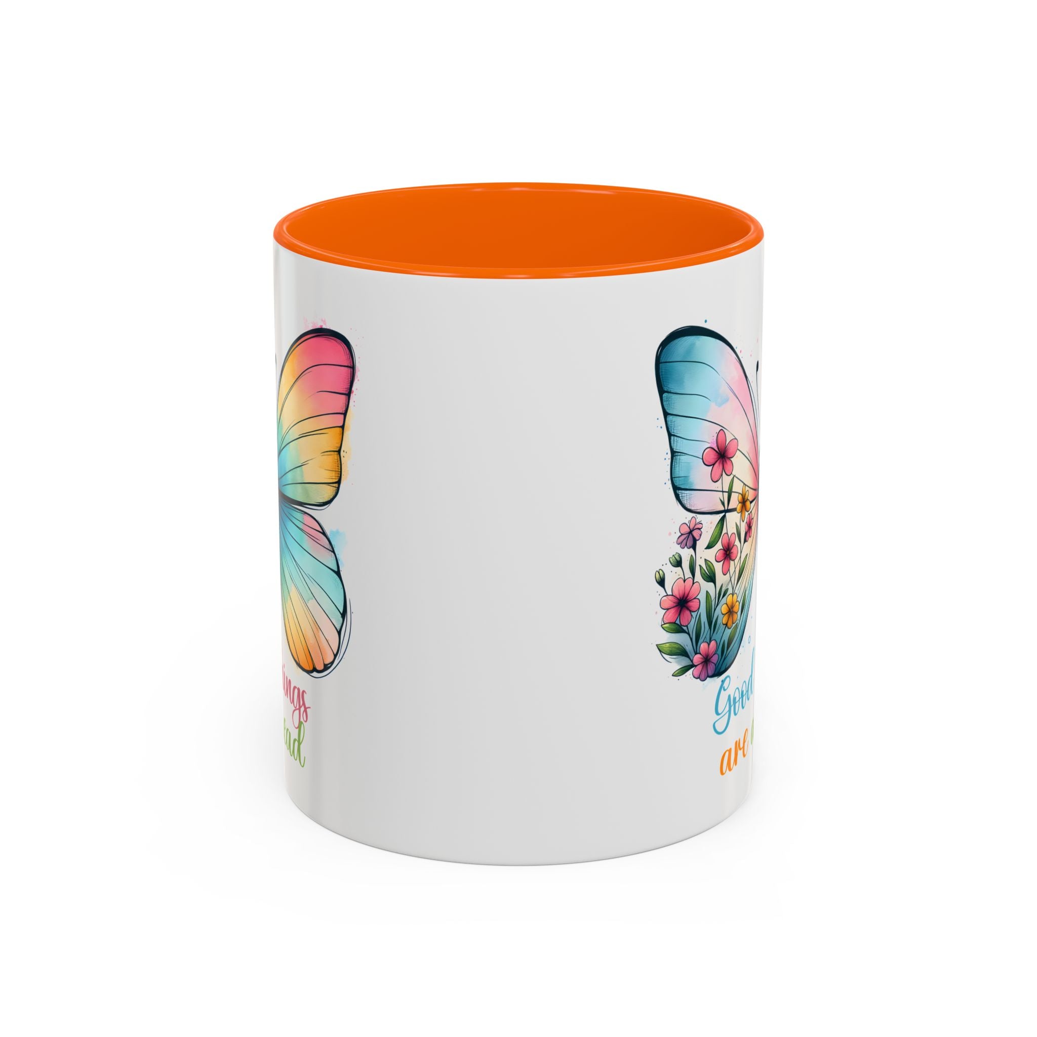 Inspirational Butterfly Coffee Mug positive vibe mental health