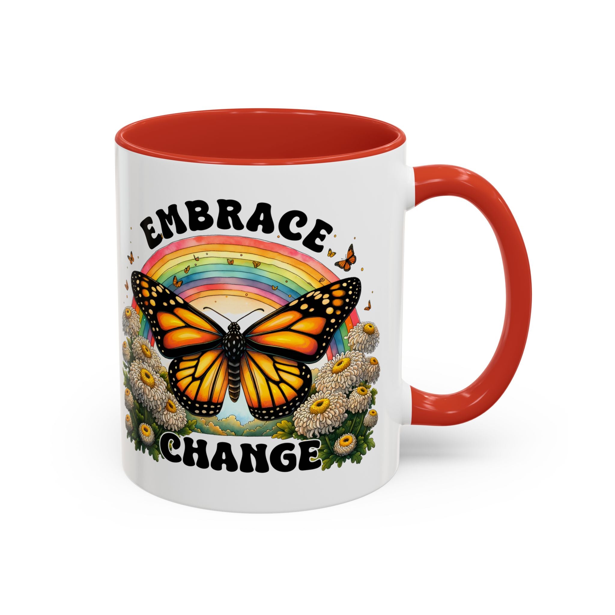 Embrace Change Butterfly Coffee Mug – Inspirational Gift for Nature Lovers