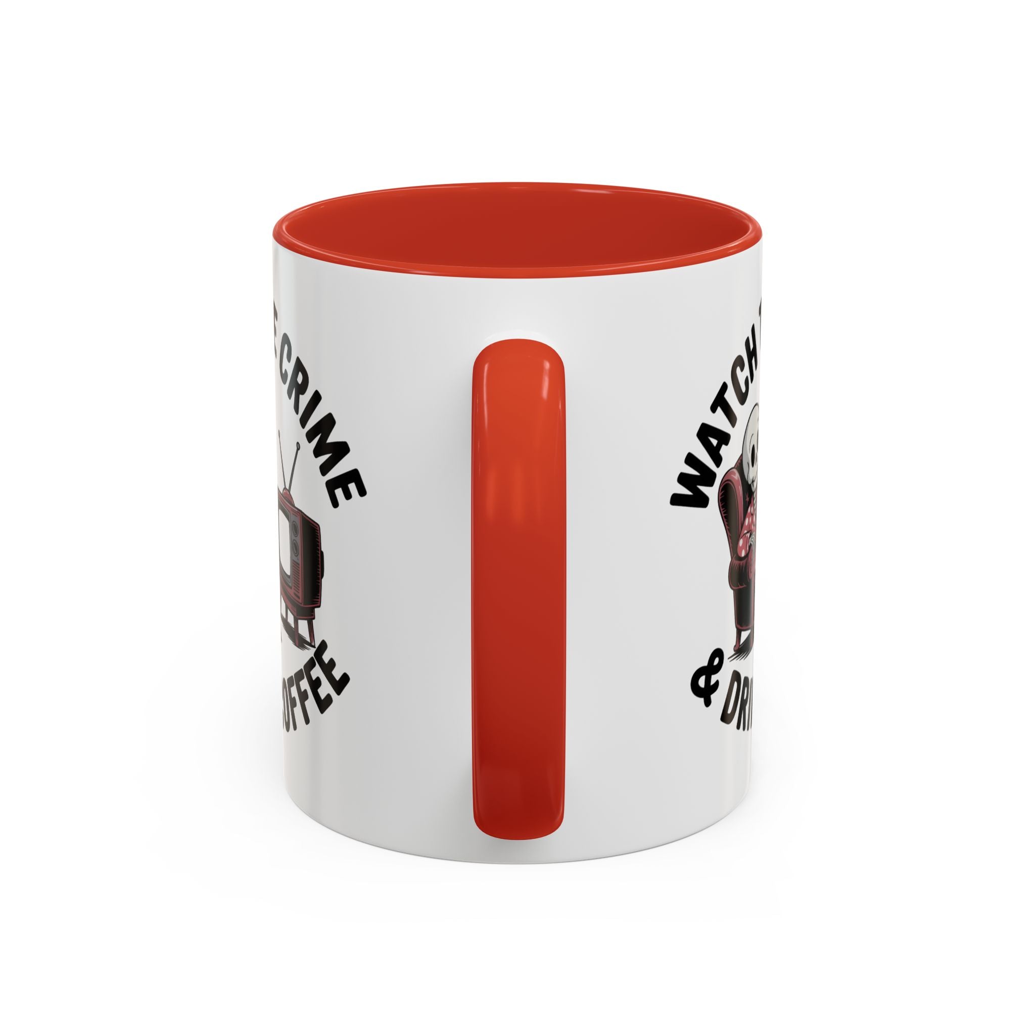 watch True Crime drink coffee  Coffee Mug hobby fun