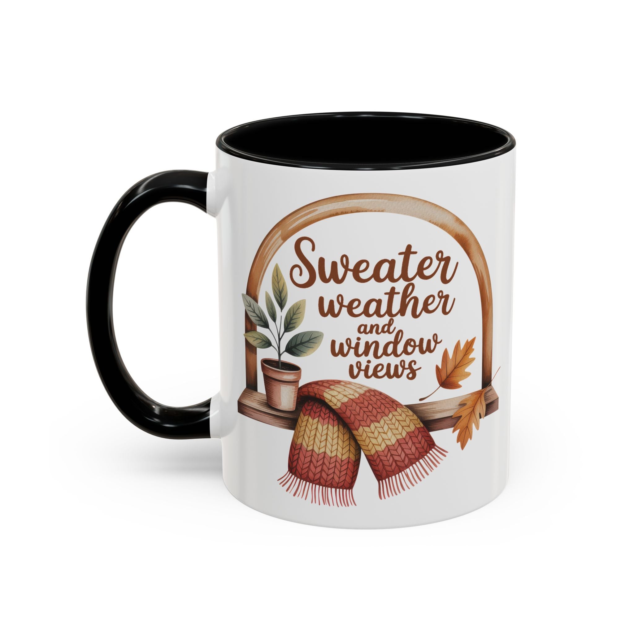 Sweater Weather Coffee Mug - Cozy Autumn Vibes fall season vibe winter gateway