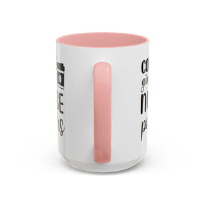 Nurse Coffee Mug, Funny Gift for Nurses, Coffee Lover's Mug, Black Accent Tea Cup, Motivational Nurse Gift