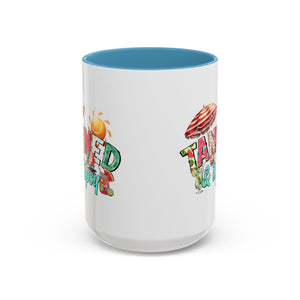 Tanned & Tipsy Accent Coffee Mug - Perfect for Summer Vibes & Beach Lovers party