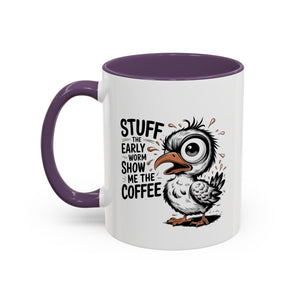 Quirky Coffee Mug with Owl Design | Gift for Coffee Lovers, Unique Office Mug, Fun Morning Coffee Cup, Bird-Themed Mug, Early Bird Gift