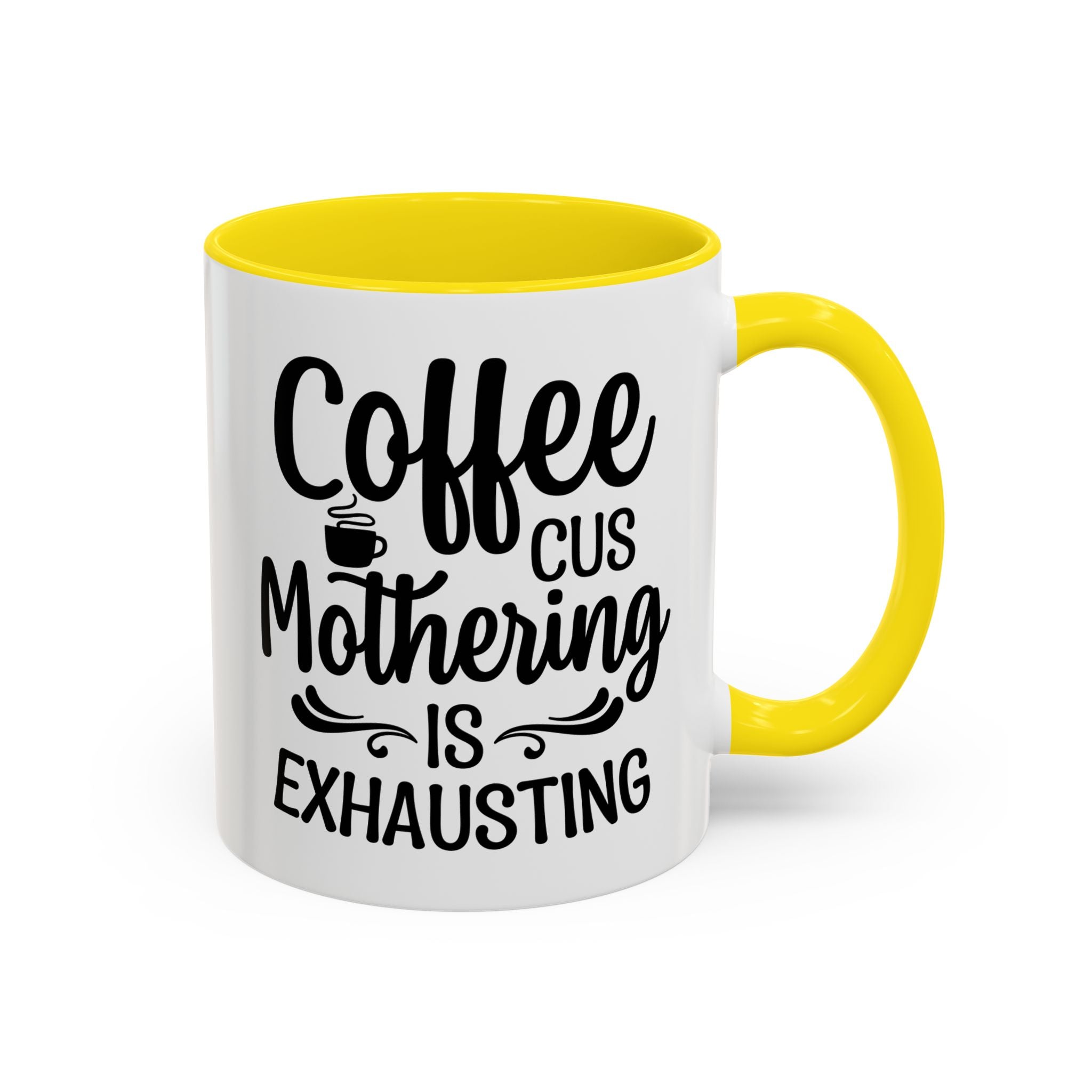 Exhausting Motherhood Coffee Mug, Funny Gift for Moms, Cute Java Cup, Coffee Lover's Mug, Parent Humor, Unique Kitchen Decor