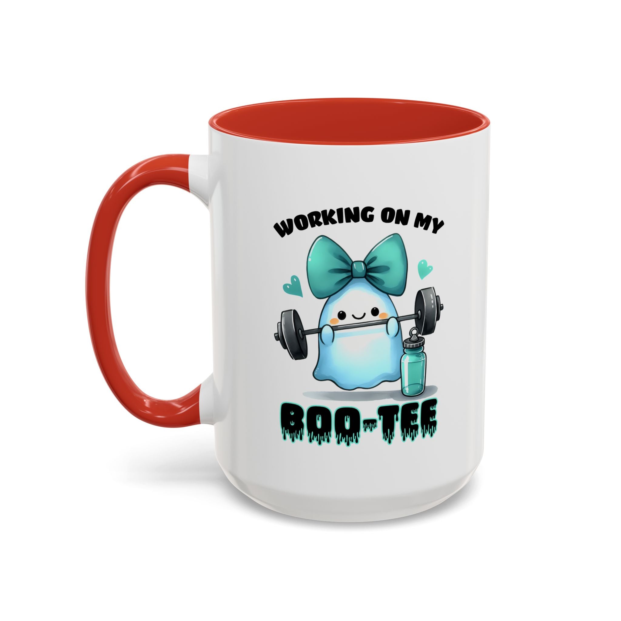 Fitness Motivation Coffee Mug, Workout Gift, Gym Decor, Boo-Tee Lover's Cup, Cute Ghost Mug