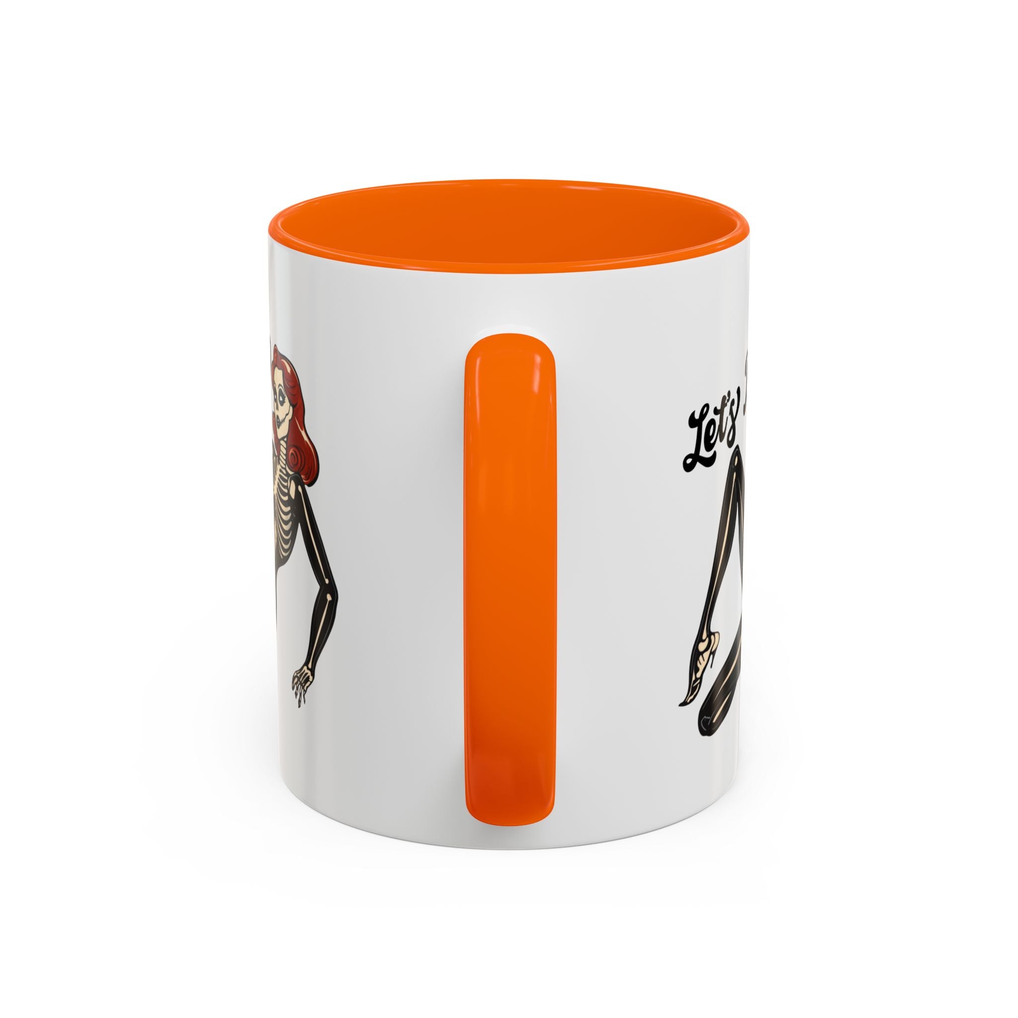 Spooky Skeleton Mug - Let's Bone, Halloween Gift, Gothic Coffee Cup, Unique Home Decor, Fun Drinkware