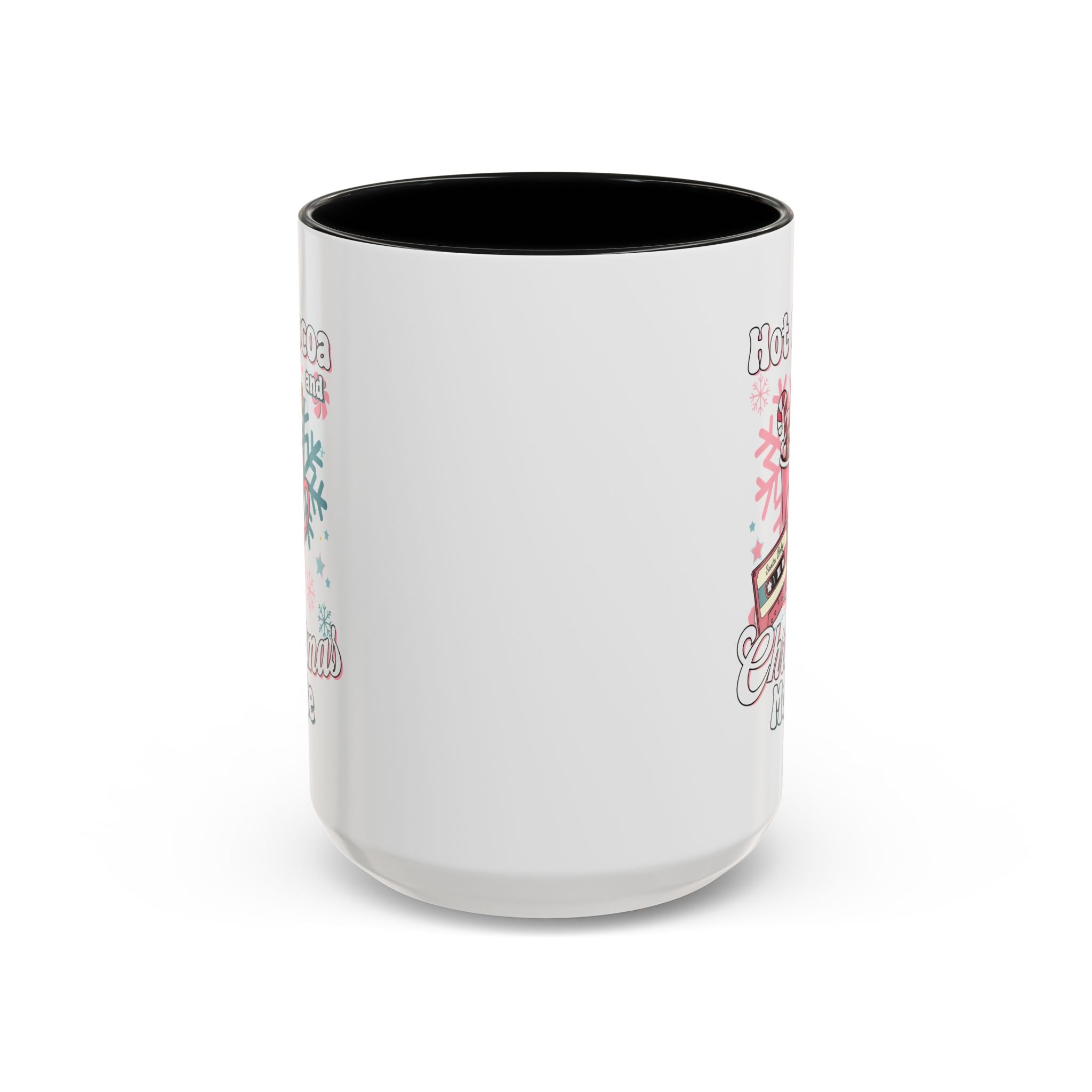 Hot Cocoa & Christmas Movie Mug, Cozy Holiday Cup, Winter Gift, Festive Beverage Container, Cute Coffee Mug