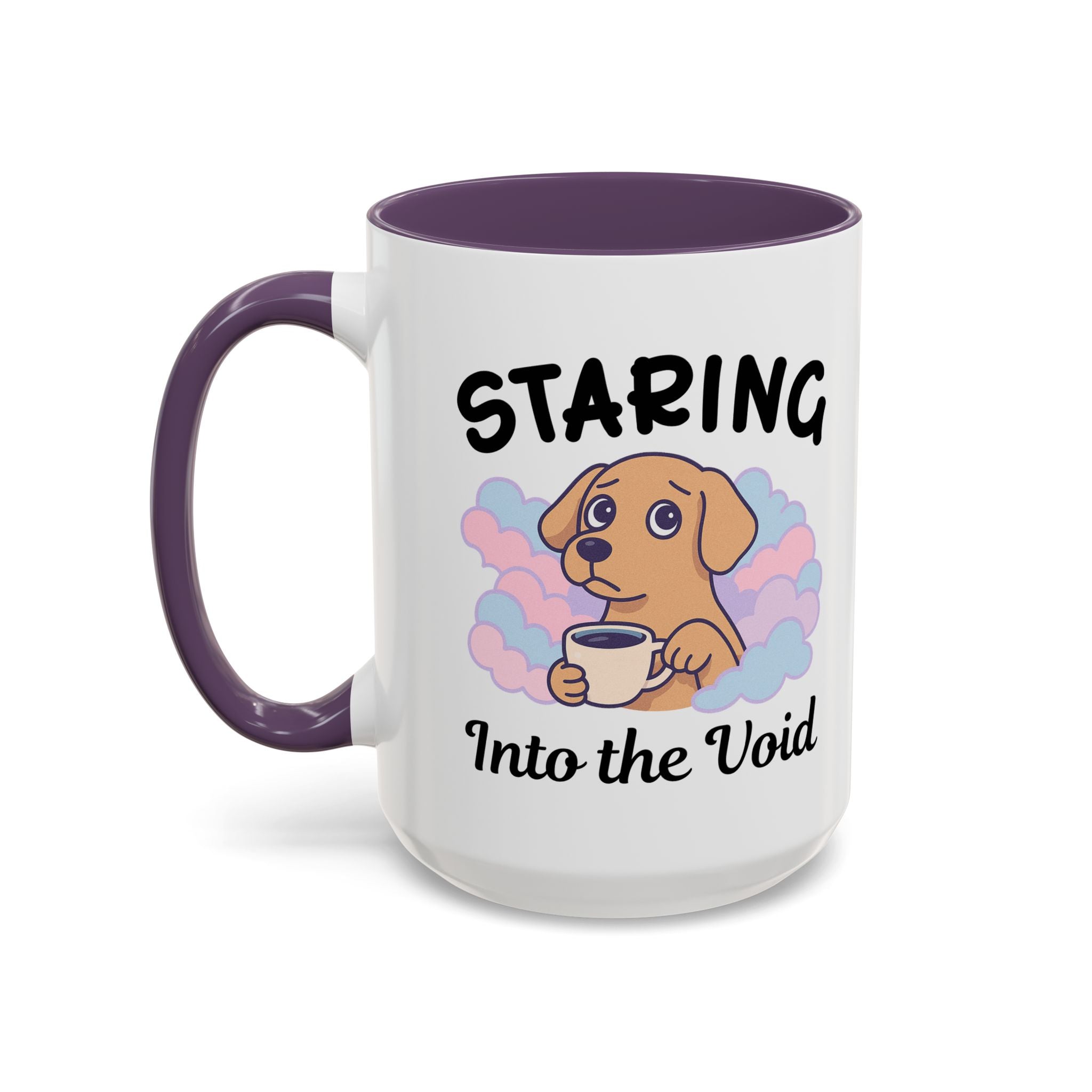 Cute Dog Coffee Mug for Animal Lovers, Staring Into the Void, Fun Gift for Pet Owners, Coffee Lovers, Cute Kitchen Decor