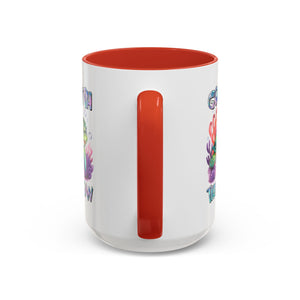 Ocean-Inspired Accent Coffee Mug - 'Go With The Flow' Design turtle