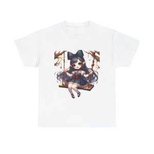 vampire girl on a swing horror Unisex Heavy Cotton Tee men women halloween #23