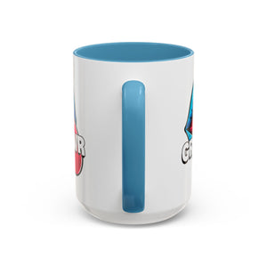 GRL PWR Accent Coffee Mug - Bold Fun Design for Empowerment, Great Gift for Friends, Coffee Lovers, Birthdays, and Celebrations