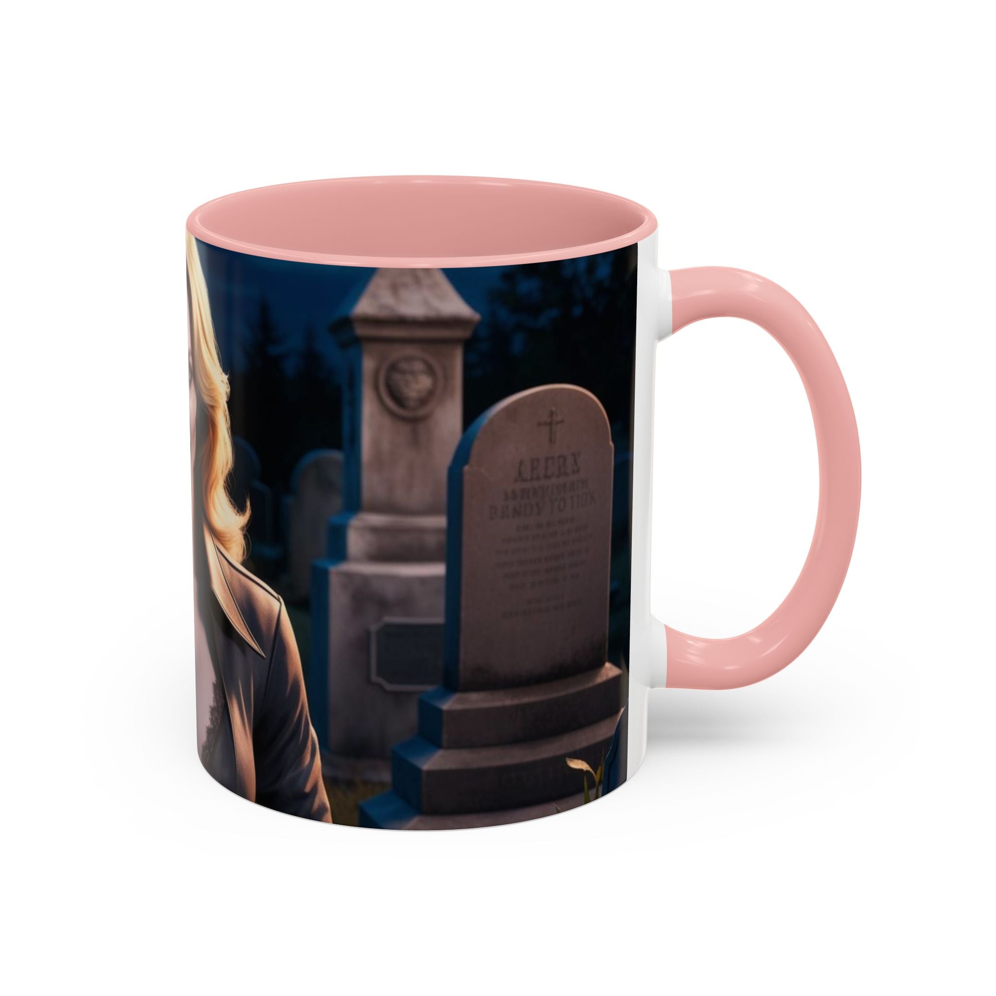 Vampire Beauty Coffee Mug – Gothic Graveyard Accent Mug fantasy horror