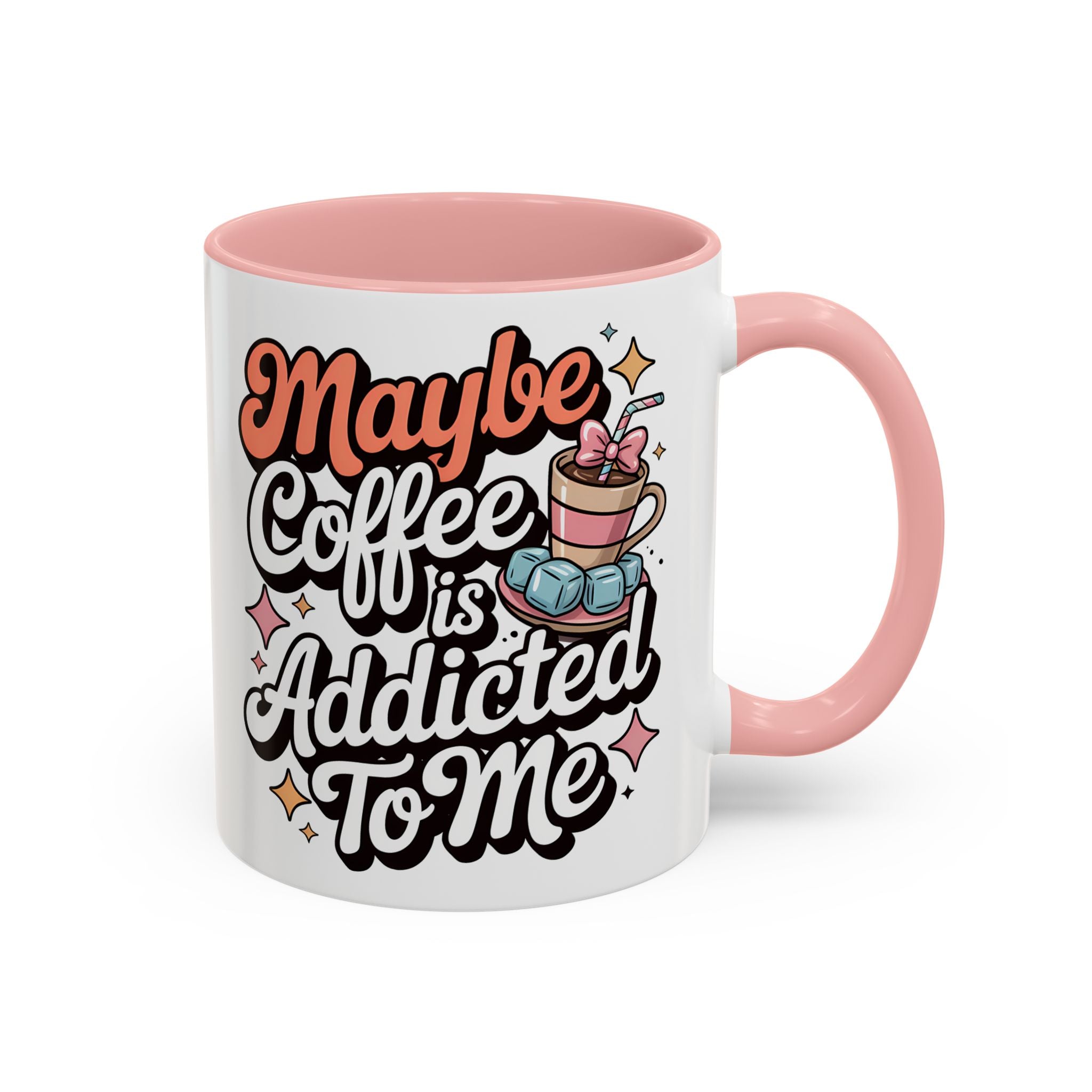 Coffee Addict Accent Mug - Fun Design for Coffee Lovers